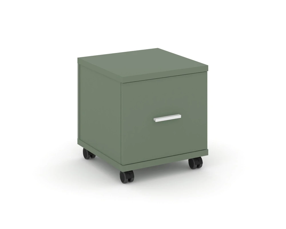 Тумба мобильная 1 распаш. фасад CN.TUM-007 W 420x420x448 Концепт / Concept