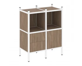 Прямой стеллаж L-02 862x446x1047 Лофт / Loft images