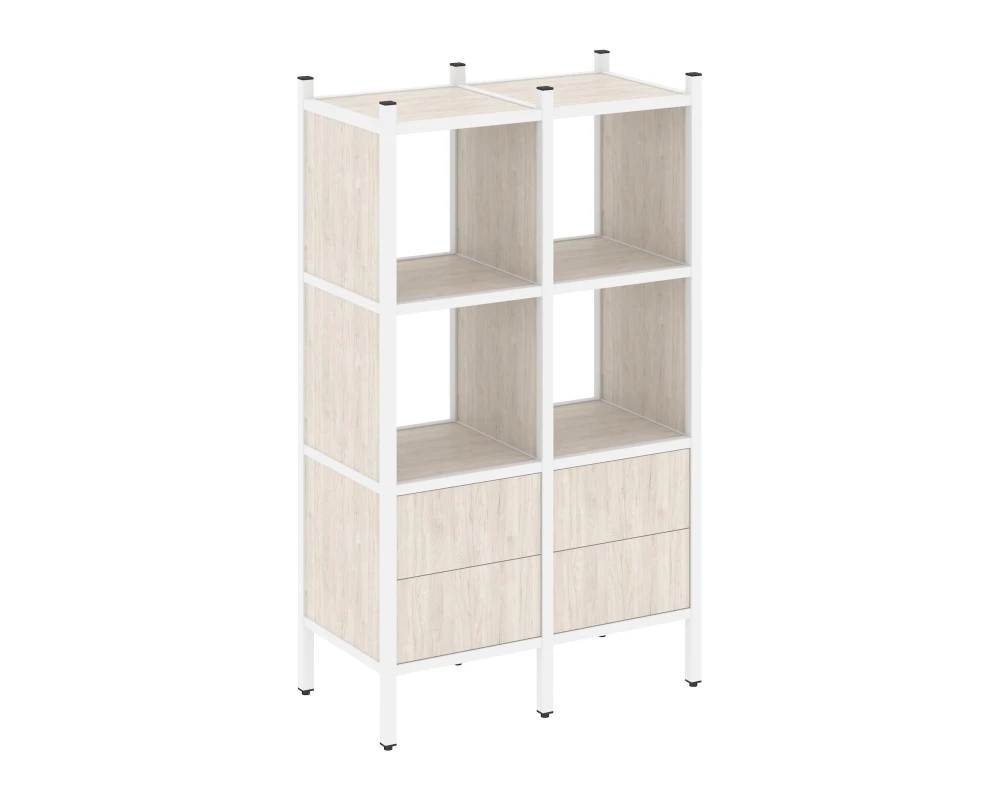 Прямой стеллаж L-03 862x446x1458 Лофт / Loft