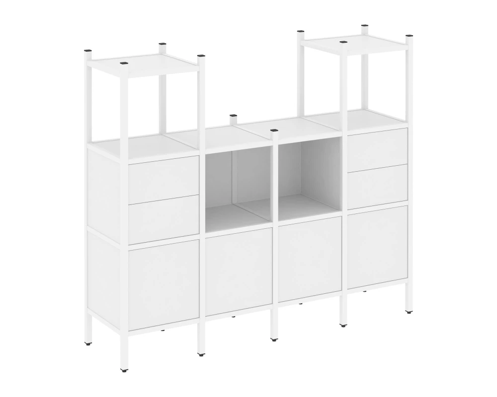 Прямой стеллаж L-14 1694x446x1458 Лофт / Loft