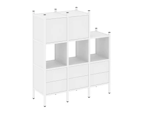 Прямой стеллаж L-15 1278x446x1458 Лофт / Loft images