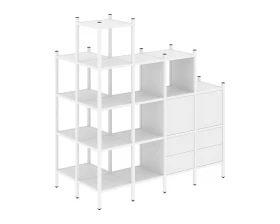 Угловой внешний стеллаж наборный L-58 862x1694x1869 Лофт / Loft images