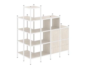 Угловой внешний стеллаж наборный L-58 862x1694x1869 Лофт / Loft images