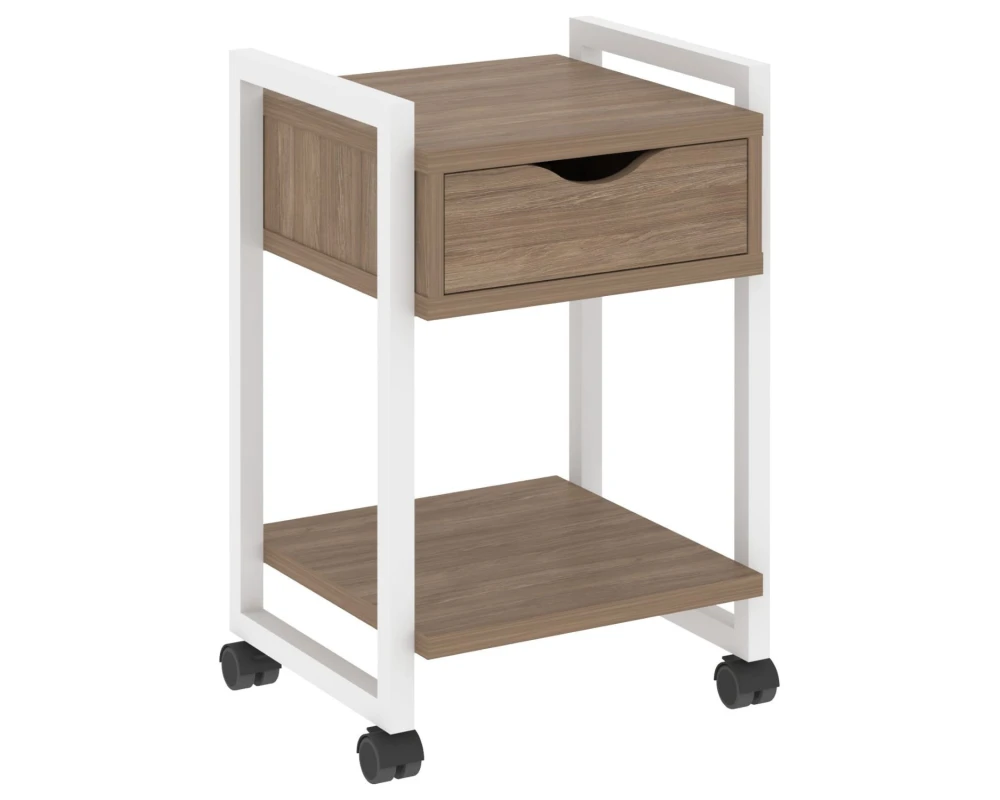 Тумба на колесных опорах с ящиком и полкой 500х460х767 Лофт / Loft
