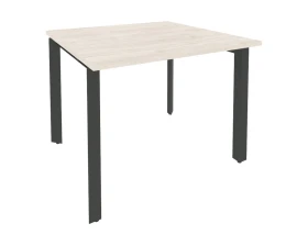 Стол переговорный (1 столешница) на П-образном м/к 980x980x750 Оникс / Onix images
