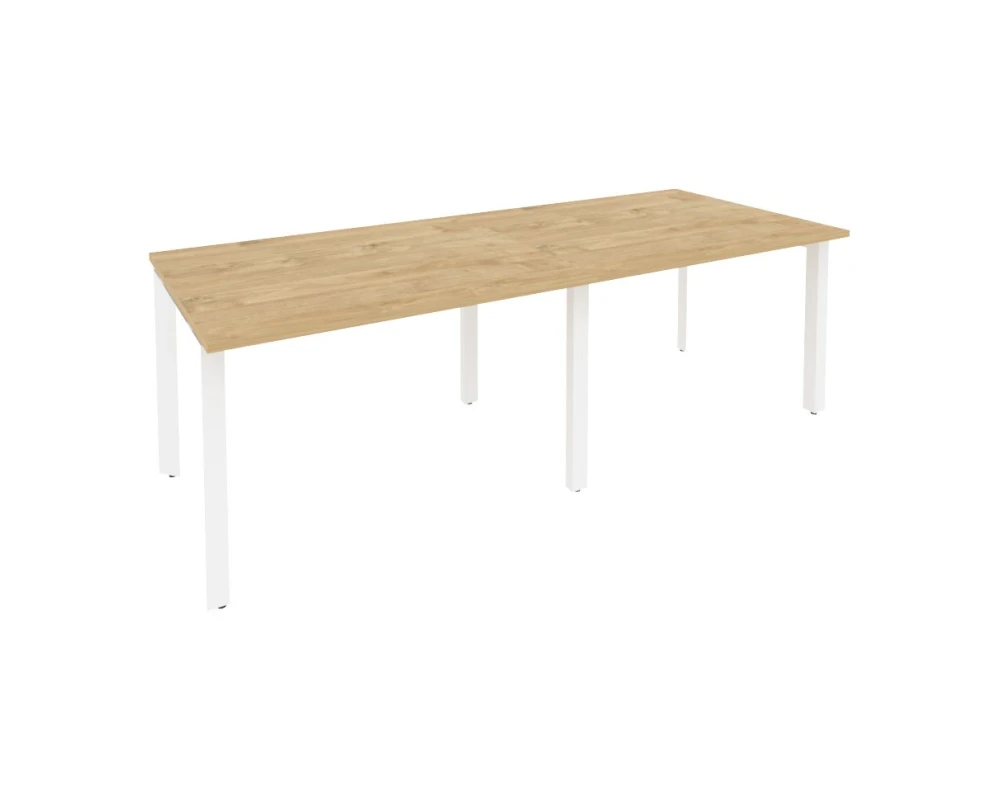 Стол переговорный (2 столешницы) на П-образном м/к 2360x980x750 Оникс / Onix