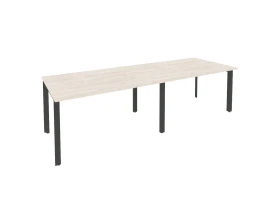 Стол переговорный (2 столешницы) на П-образном м/к 2760x980x750 Оникс / Onix images