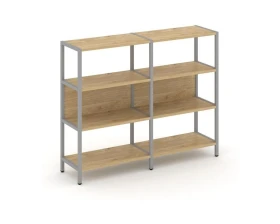 Двухсекционный стеллаж трехярусный Шелф Систем / Shelf System images