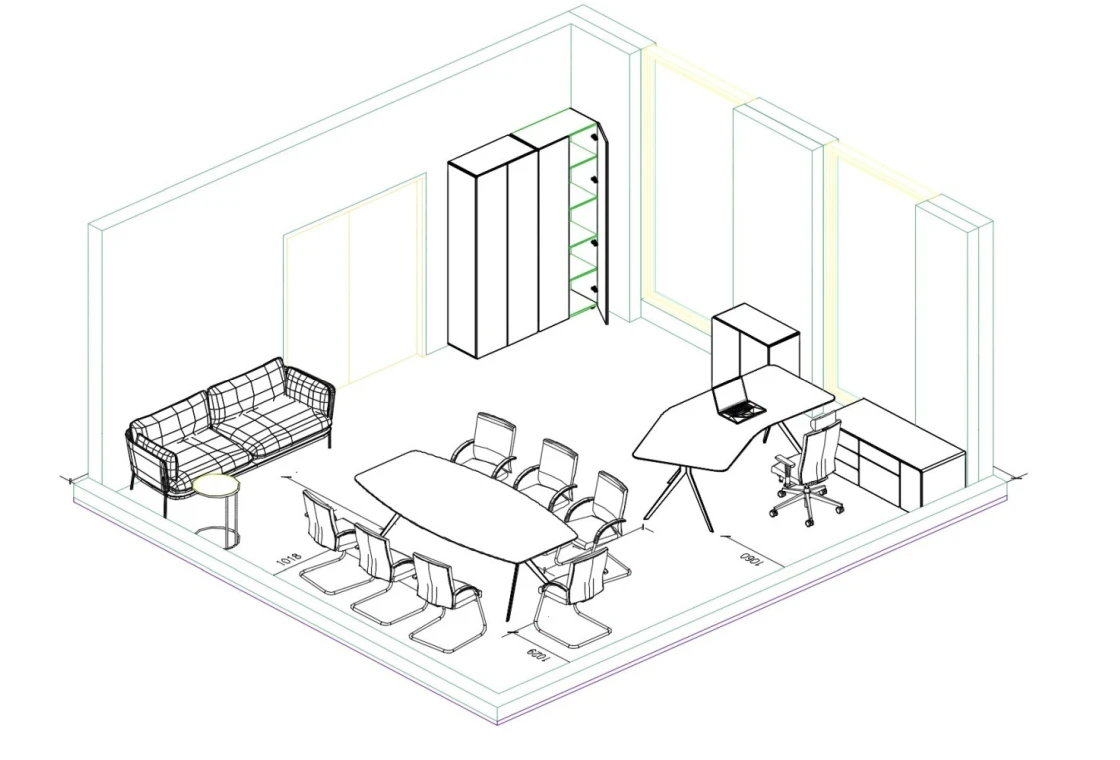 Дизайн-проект SuperJet | Стоимость мебели 623 427 руб.